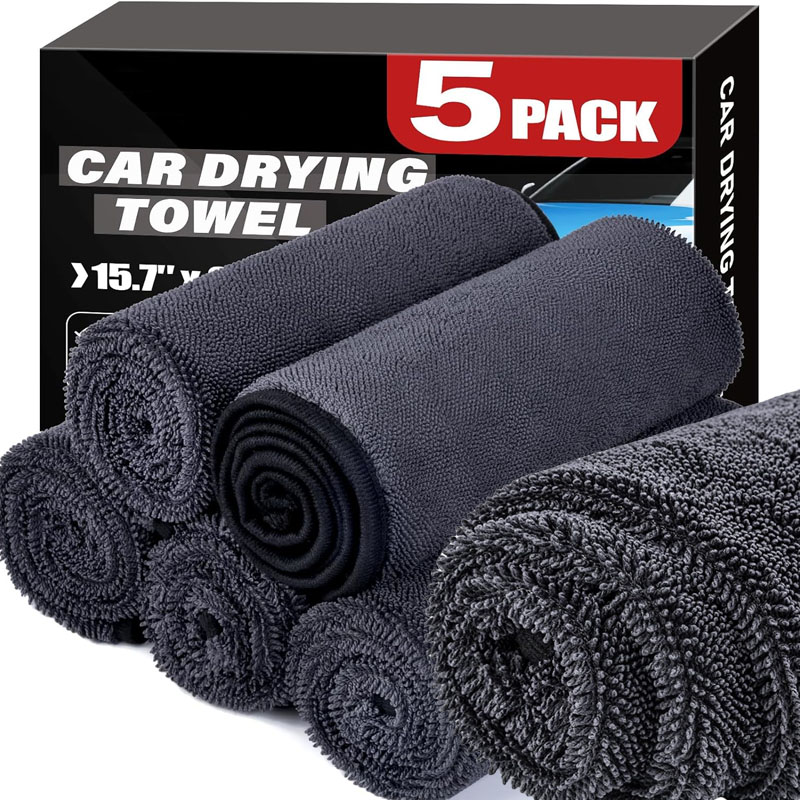 Microfiber Towel Detailing - 1/5 pces toalha de carro resistente