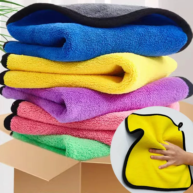 1/5 pçs engrossar toalhas de l - Microfiber Towel Detailing avaliação e preço