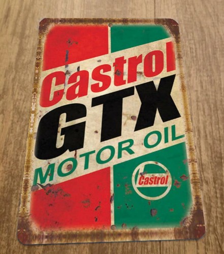Placa de Metal Vintage Castrol - Castrol Oil Gtx avaliação e preço
